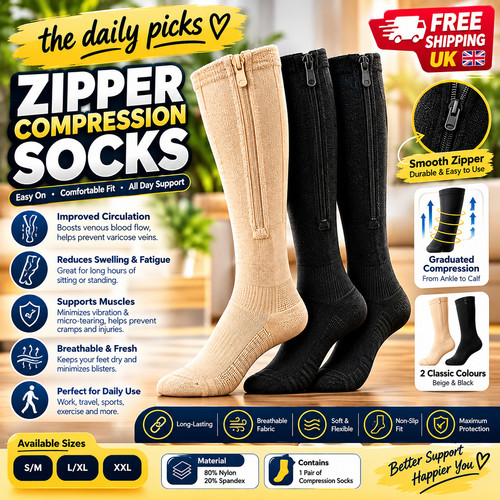 Zip compression socks closed - zip,