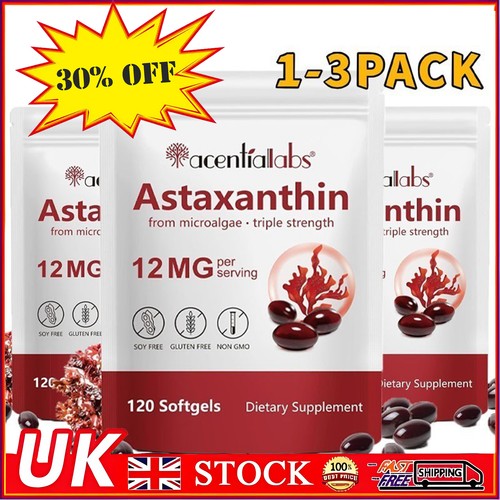 Natural astaxanthin 12mg vegan - astaxanthin,