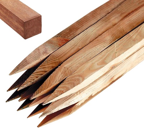 Wooden garden stakes - garden, thick