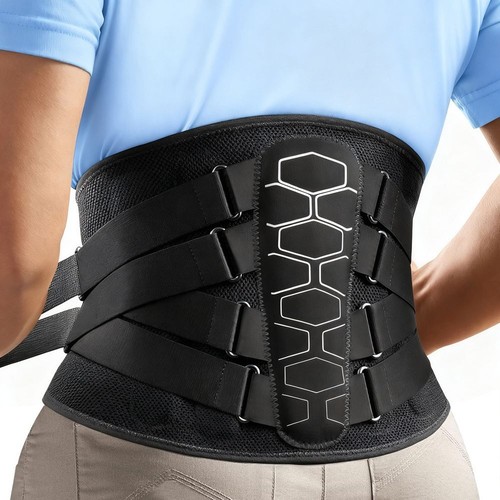 Unisex adjustable back brace - unisex,