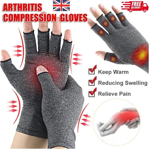Copper compression gloves - copper, anti