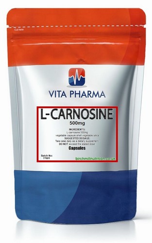 Carnosine 500mg capsules - 500mg, |