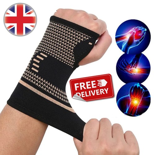 Copper wrist hand brace - hand,
