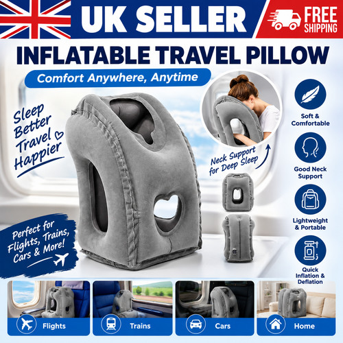 Inflatable travel pillow for - inflatable,