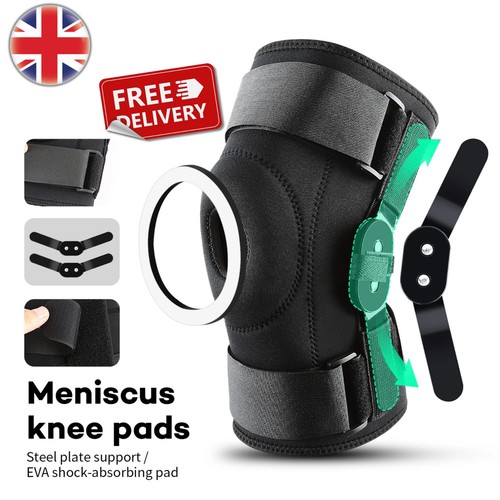 Hinged knee brace with - knee,